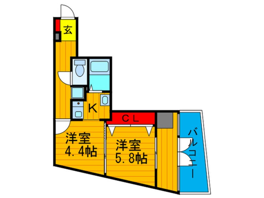 間取図 アルカザール天の川