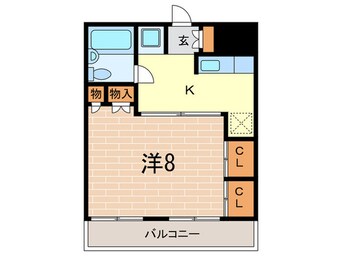 間取図 カルムイン香枦園