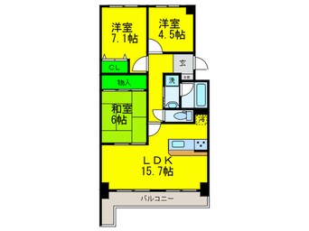 間取図 ハウゼン羽衣