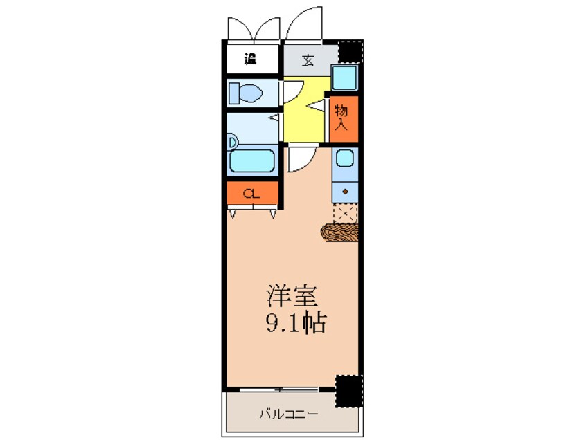 間取図 ビスタ江坂南