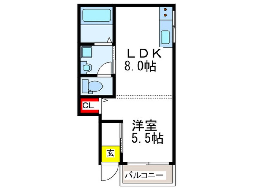 間取図 フェリスS&Y