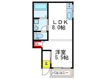 間取図 フェリスS&Y