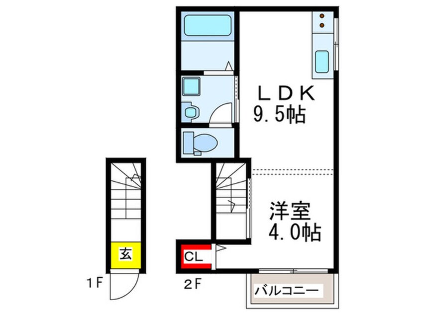 間取図 フェリスS&Y