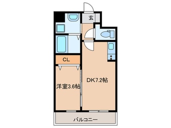間取図 アンフィニⅩⅨ(19)阿倍野昭和町