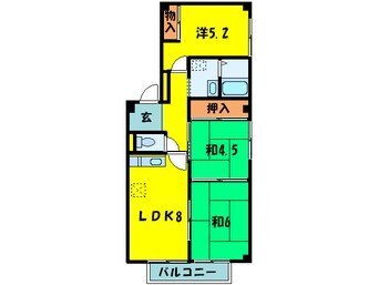 間取図 新栄プロパティー小山Ⅱ