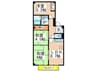 新栄プロパティー小山Ⅱ 3LDKの間取り