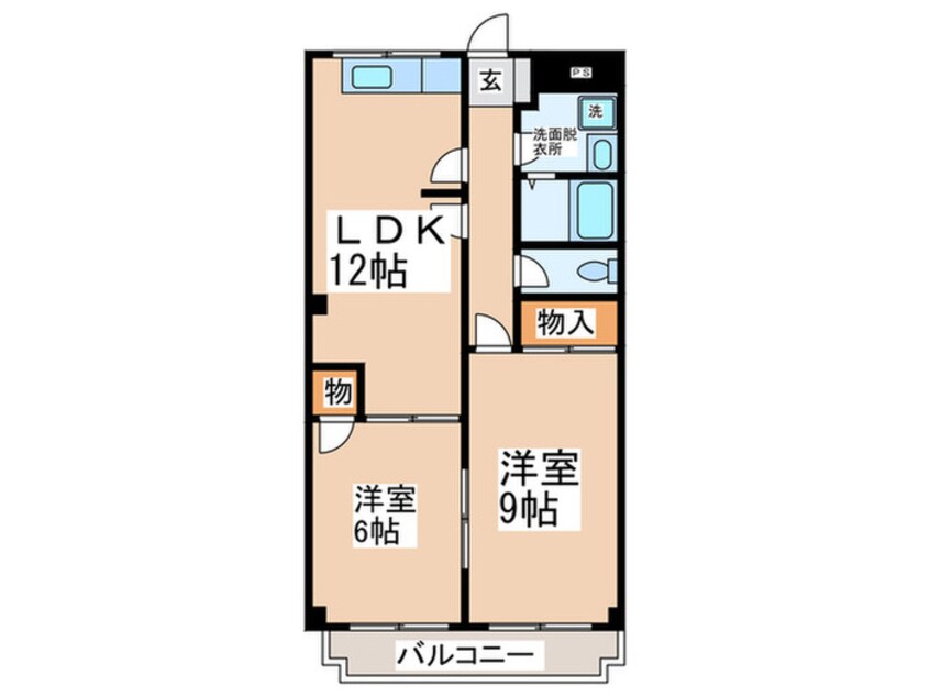 間取図 パティオ国分