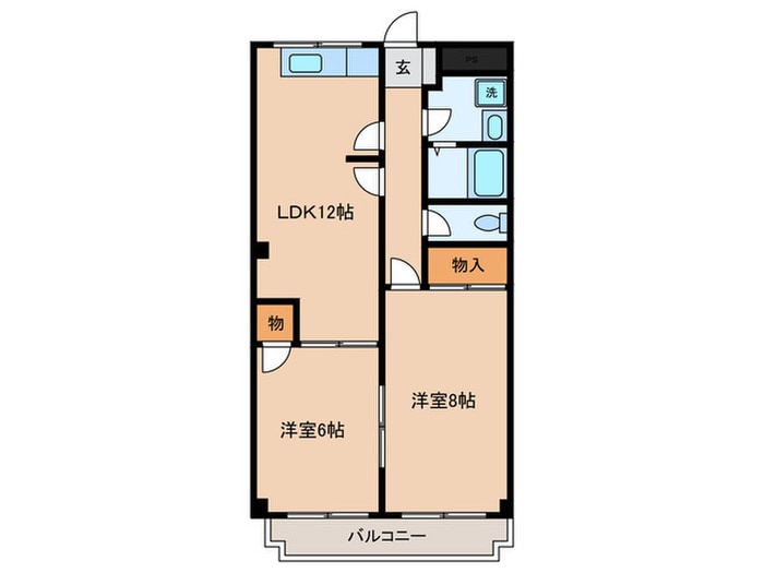 間取り図 パティオ国分