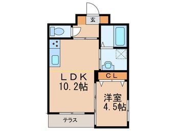 間取図 ラ・フロール大倉山