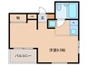 れじでんしあ甲子園口 1Rの間取り