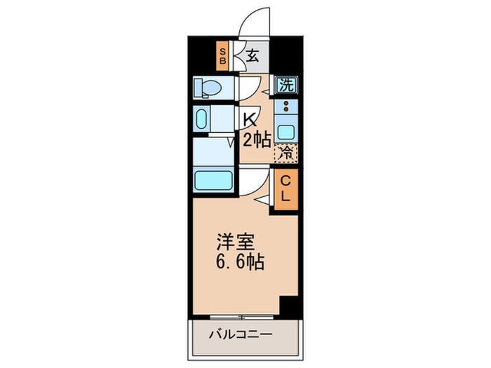 間取り図 エス・キュート京町堀
