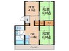 吉川ハイツ 3DKの間取り