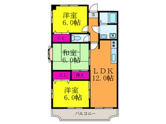 間取図 Hillside Terrace 千里丘