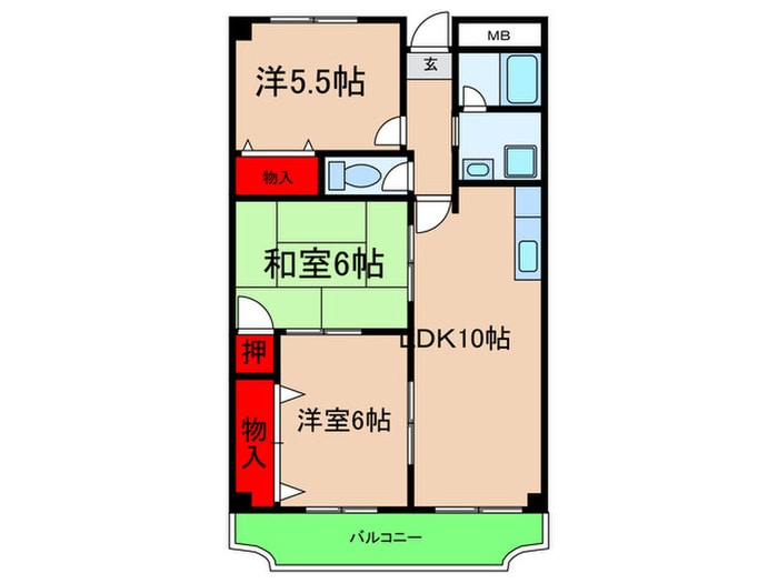 間取り図 Hillside Terrace 千里丘
