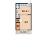 藤岡マンション 1DKの間取り
