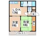 ハミング北花田 2LDKの間取り