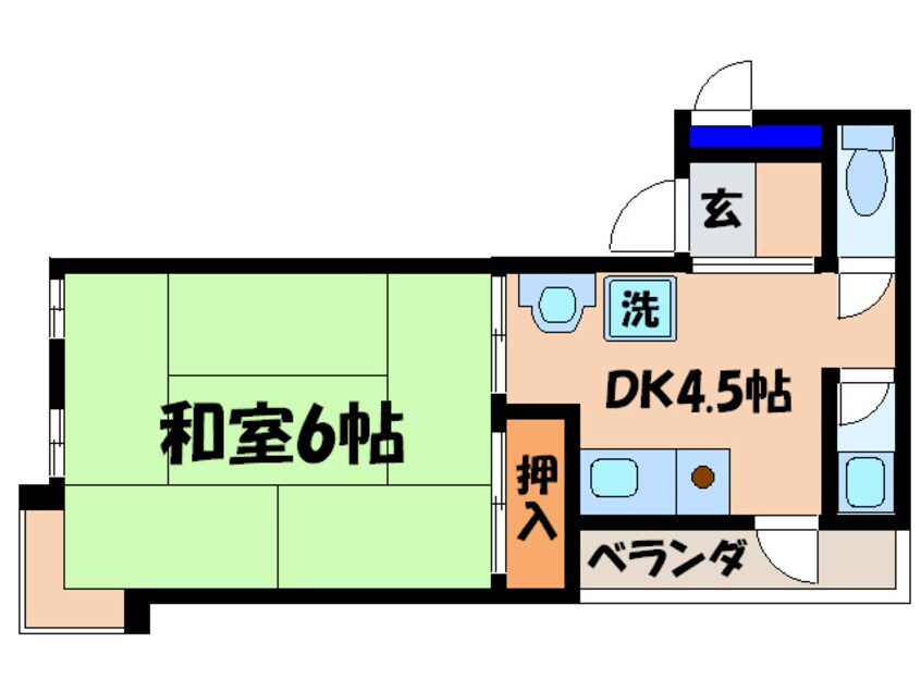 間取図 中央ハイツ ナカハラ