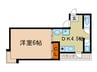 中央ハイツ ナカハラ 1DKの間取り