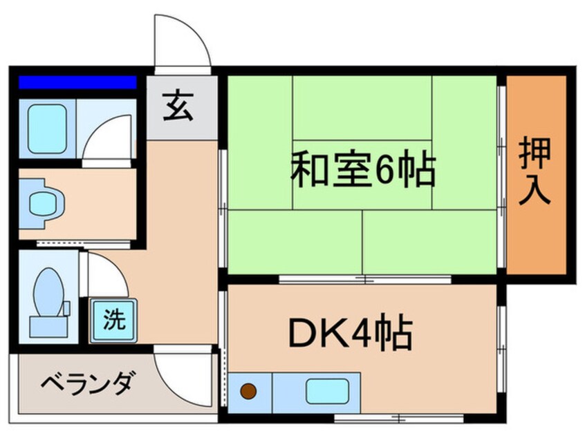 間取図 中央ハイツ ナカハラ