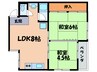 中央ハイツ ナカハラ 2LDKの間取り