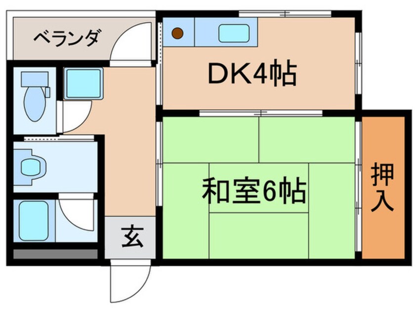 間取図 中央ハイツ ナカハラ