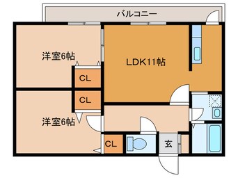 間取図 アグリア－ブル