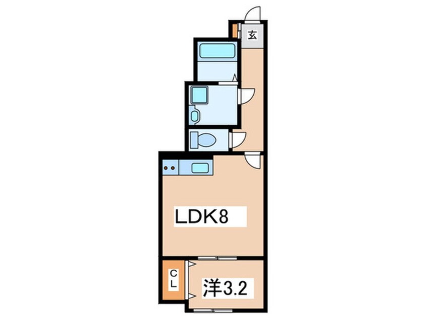 間取図 リベルテ逆瀬川