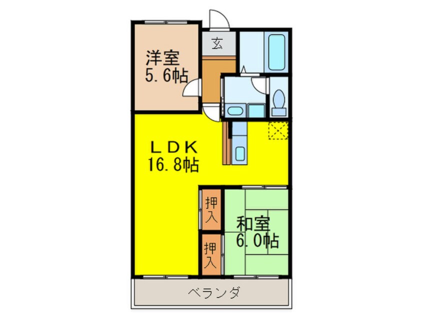 間取図 ｸﾞﾗﾝﾃﾞｨ-ﾙ小山