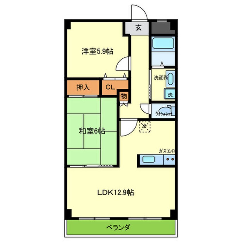 間取図 ホライズン弐番館