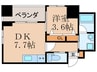 ノルデンタワ－南森町プレミアム 1DKの間取り