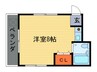 キャピタル本陣 1Rの間取り