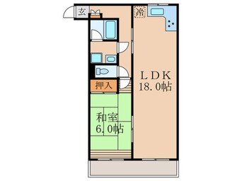 間取図 クラウンハイツ