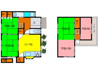 間取図 久代３丁目貸家