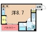 シンプルライフ新開地Ⅱ 1Rの間取り