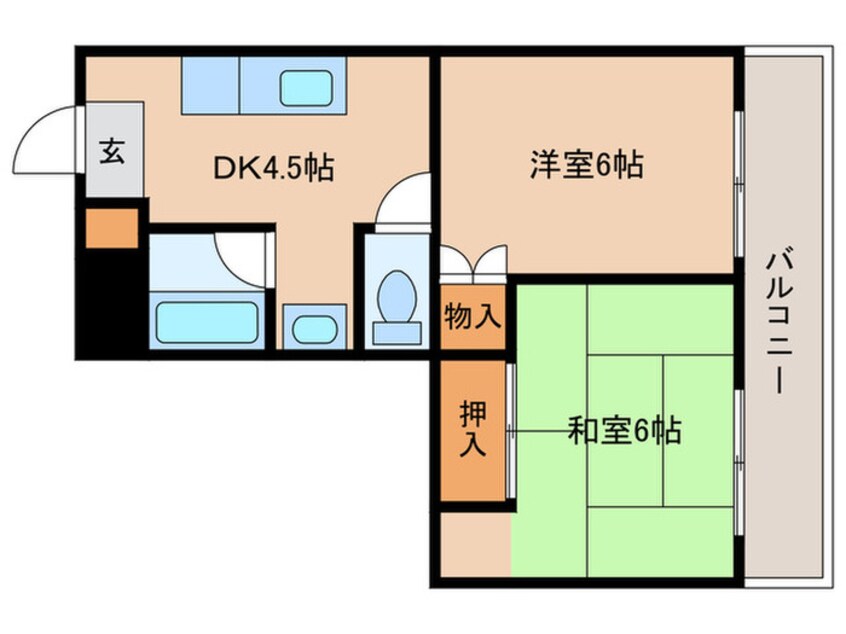 間取図 ロイヤル平野