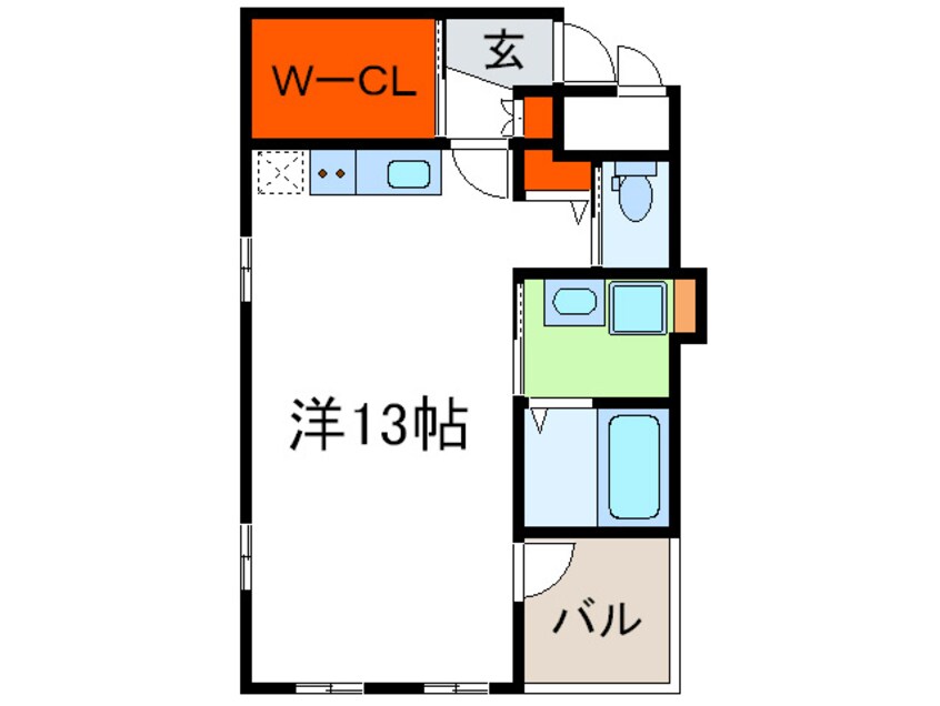 間取図 マチュール谷町