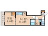 ブリランテ墨染 1LDKの間取り