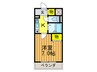 ブライティ　ミル 1Kの間取り