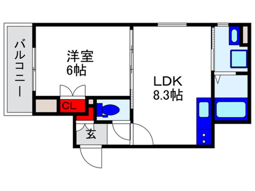 間取図 クリエオーレ箕輪