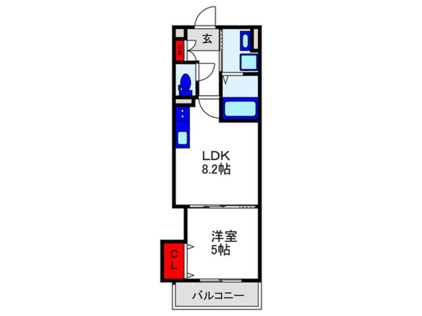 間取図 クリエオーレ箕輪