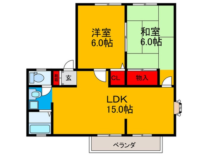 間取り図 エスポワール山之上東街　B棟
