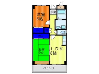 間取図 コ－ポ灰塚浦