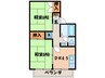 セジュ－ルマミＡ･Ｂ 2DKの間取り