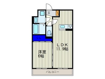 間取図 クレール　K
