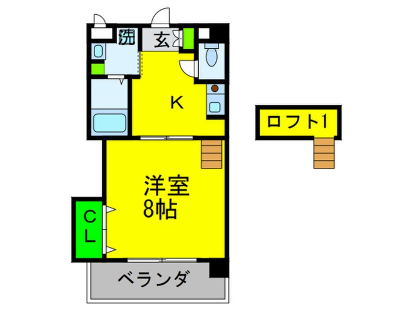 間取図 プレサンスフジ