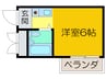 エアリーコート小阪 1Rの間取り