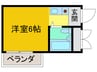 エアリーコート小阪 1Rの間取り