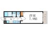 カーサフォレスタⅠ 1Kの間取り