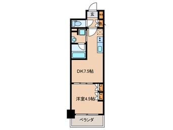 間取図 ｻﾞ・ﾊﾟｰｸﾊﾋﾞｵ天満橋