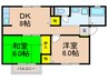 ウインディ彩Ⅱ 2DKの間取り
